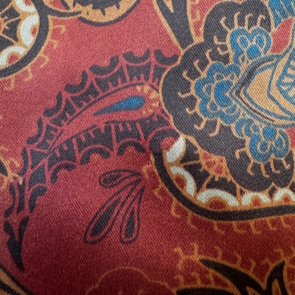 Urban Outfitters Satin Paisley Shirt Men's Small Retro Resort Festival Vacation - Picture 11 of 16